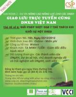 Giao lưu trực tuyến cùng Doanh nghiệp Xã hội Việt Nam: \