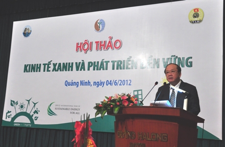 Phát biểu khai mạc hội thảo kinh tế xanh và phát triển bền vững